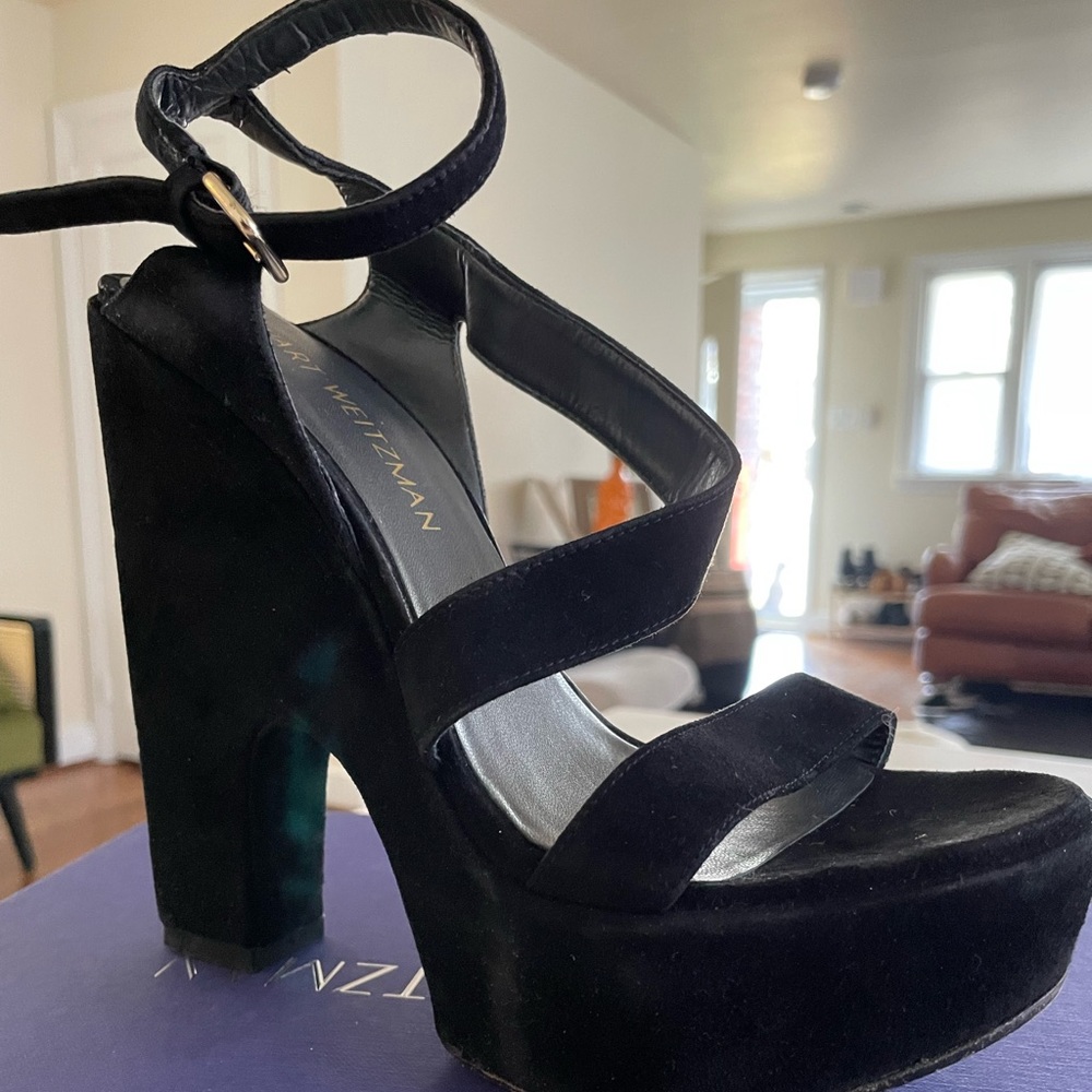 Stuart Weitzman Suede Platform Heels